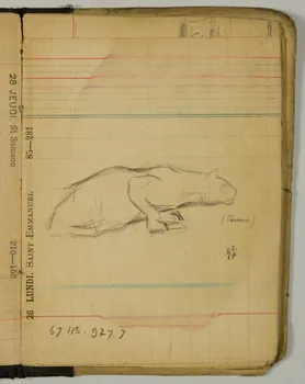 Gustave Soury ensemble (2) carnet de dessins Paris 1908 1967.116.927.7  Photo