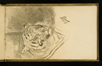 Gustave Soury carnet de dessins carnet de dessins Paris 1908 1967.116.929.15  Photo