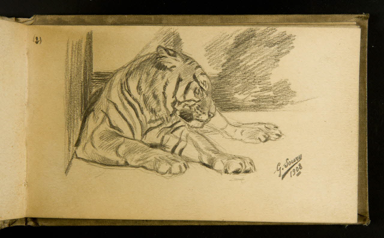 Gustave Soury carnet de dessins carnet de dessins Paris 1908 1967.116.929.25 Photo
