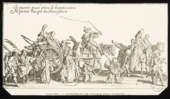 estampe Carte représentant une gravure de Jacques Callot 1967.116.93 Photo