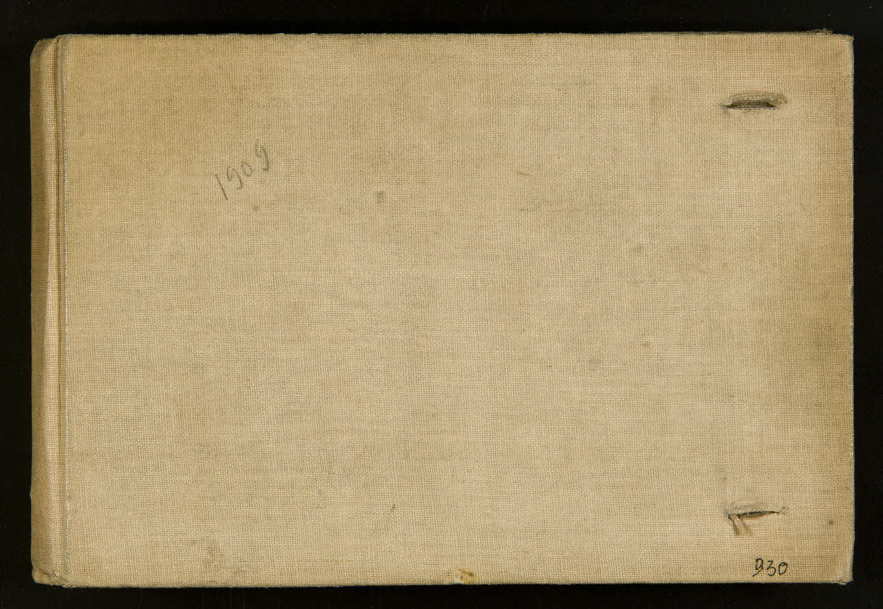 Gustave Soury carnet de dessins Carnet d'études de fauves, d'éléphants et de mobilier de cirque Paris 1909 1967.116.930.1/47 Photo