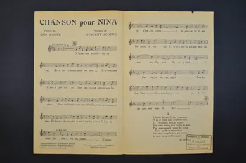 Géo Koger ; Vincent Scotto ; Tino Rossi chanson petit format Paris 10ème 1935 1966.190.141  Photo Mucem