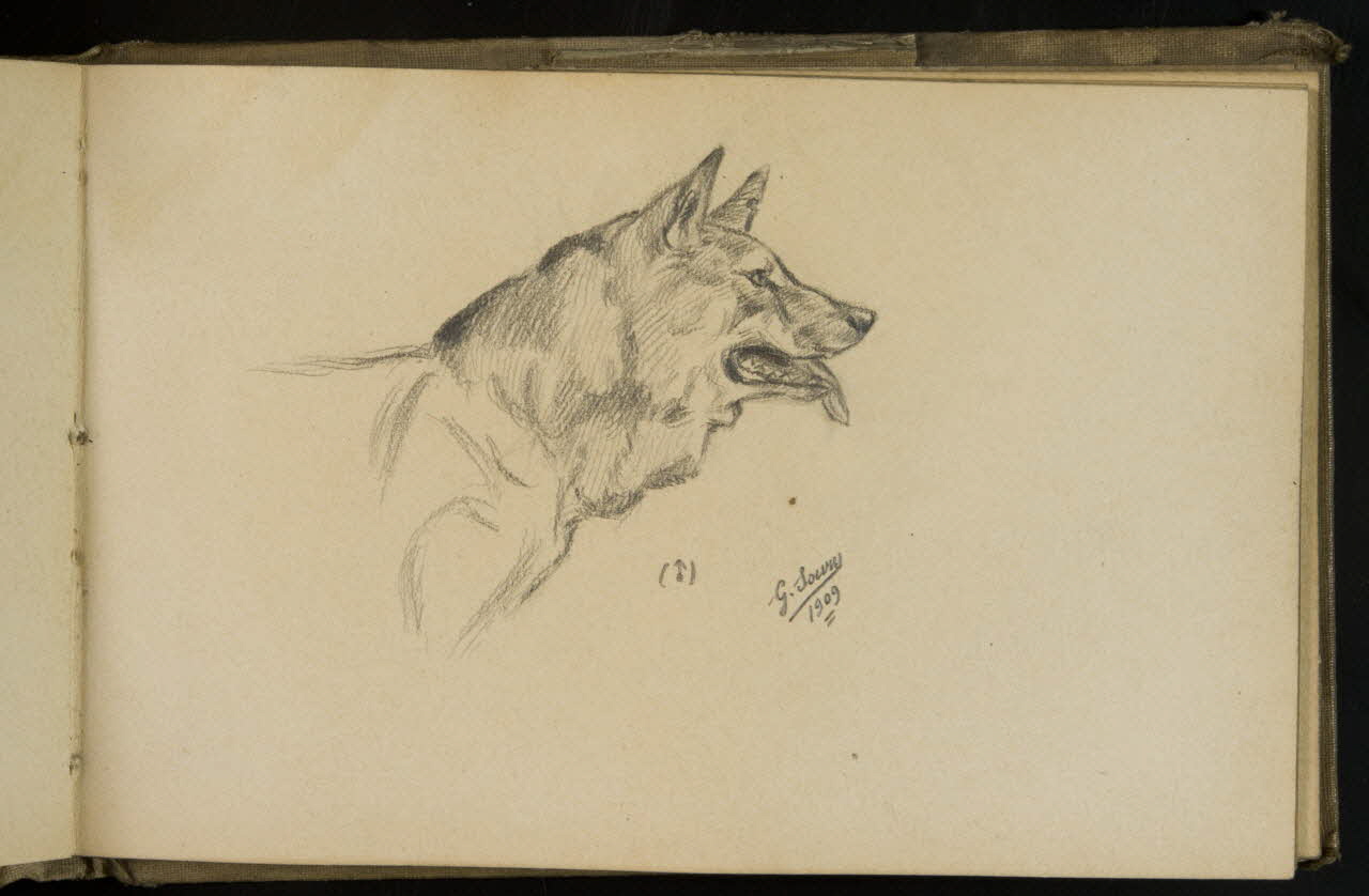 Gustave Soury carnet de dessins carnet de dessins Paris 1909 1967.116.931.27 Photo