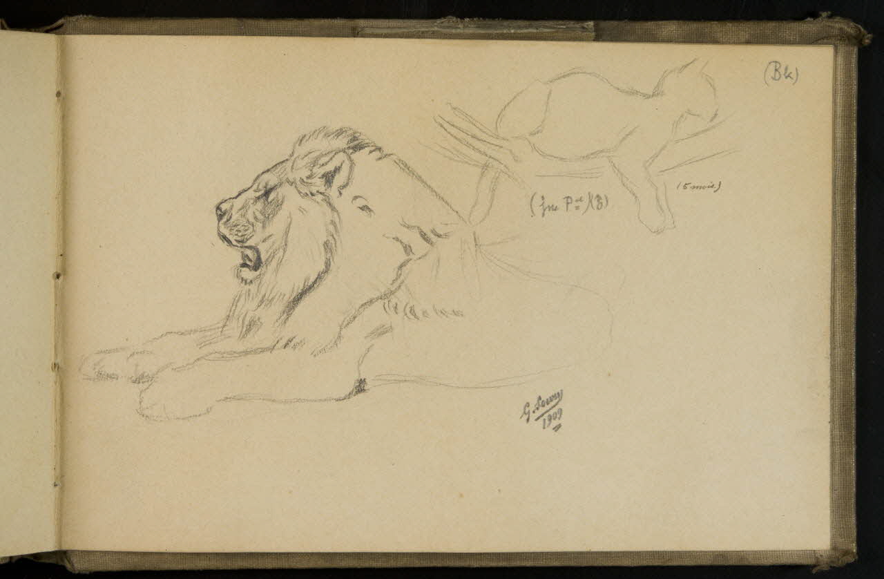 Gustave Soury carnet de dessins carnet de dessins Paris 1909 1967.116.931.47 Photo