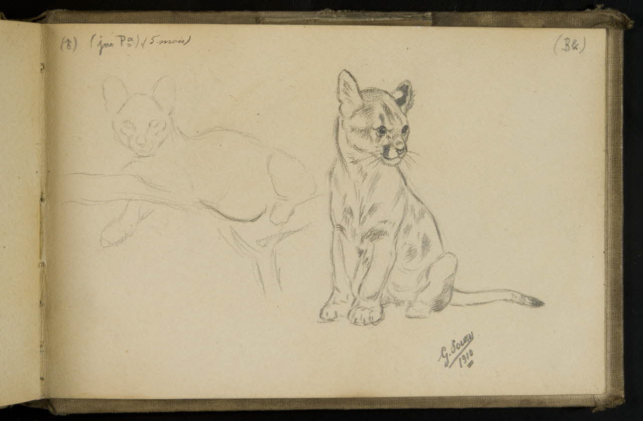 Gustave Soury carnet de dessins carnet de dessins Paris 1910 1967.116.931.48 Photo
