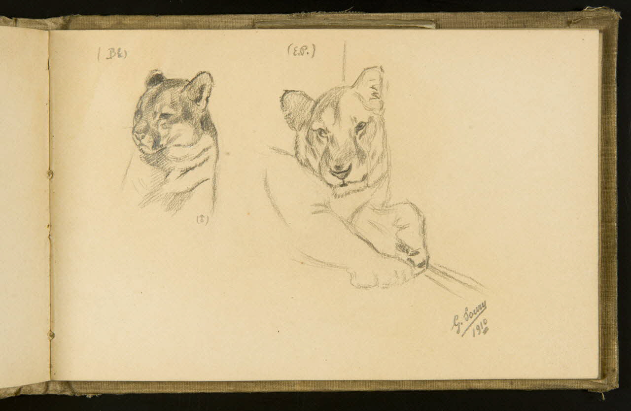 Gustave Soury carnet de dessins carnet de dessins Paris 1910 1967.116.932.32 Photo
