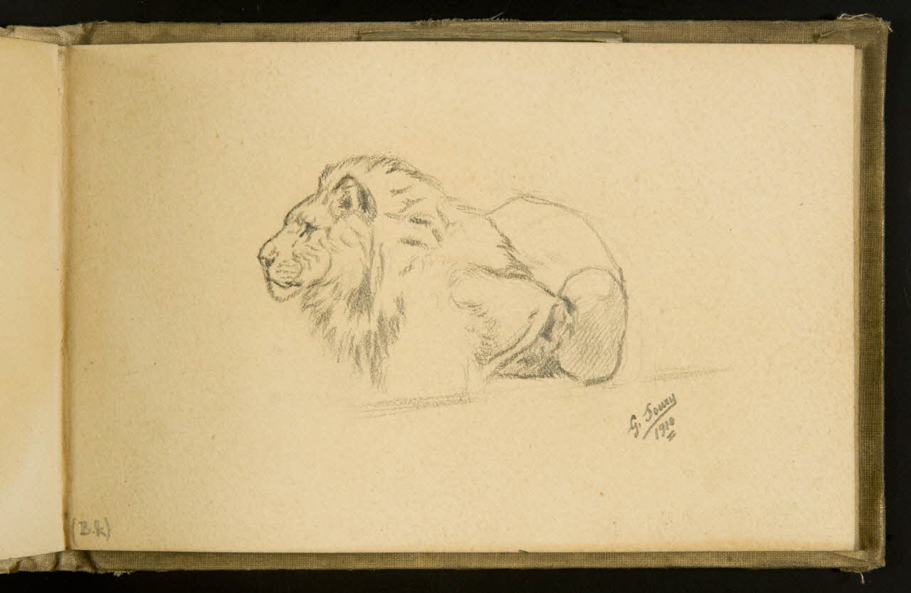 Gustave Soury carnet de dessins carnet de dessins Paris 1910 1967.116.932.37 Photo