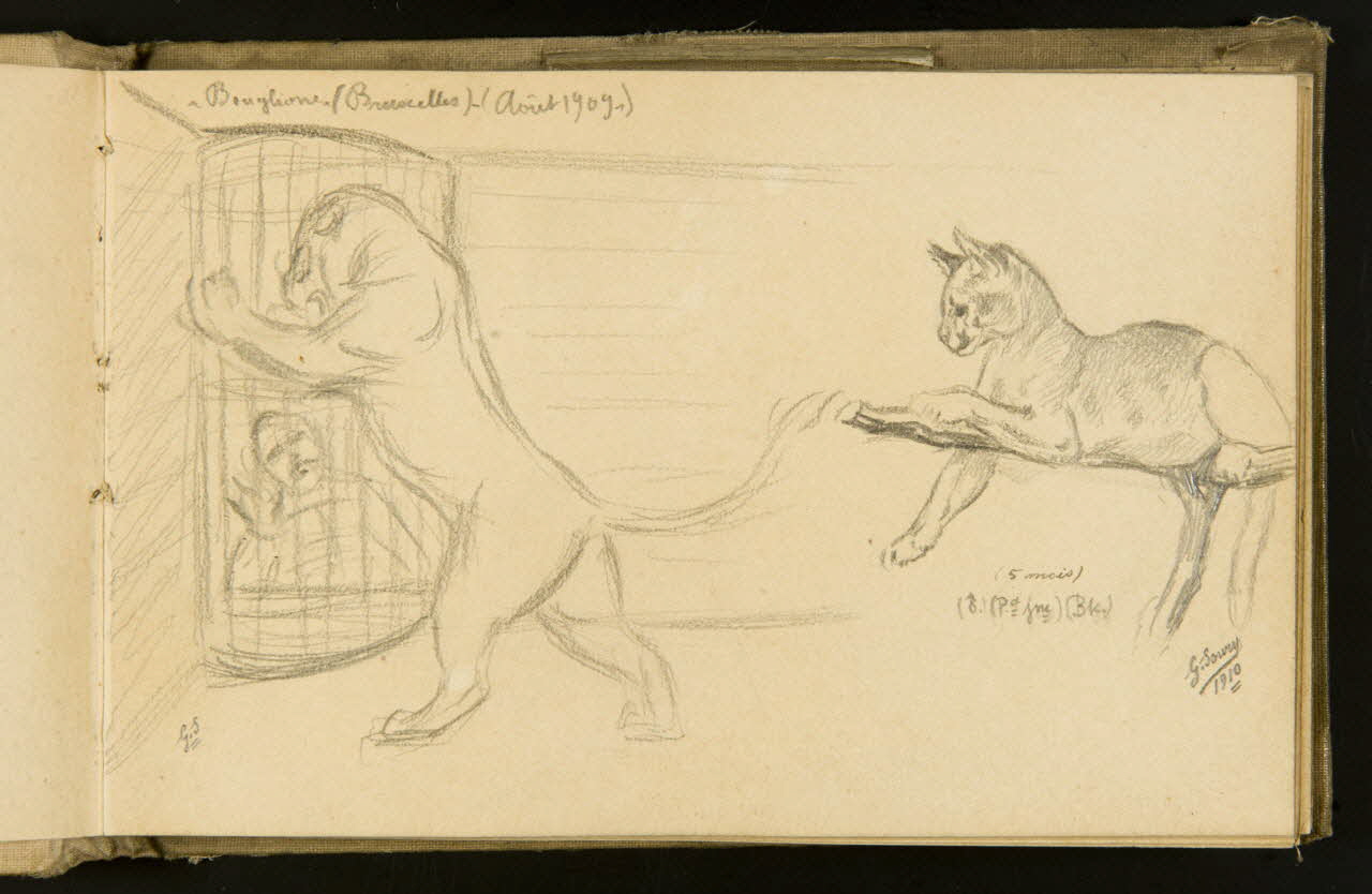 Gustave Soury carnet de dessins carnet de dessins Paris 1909 1967.116.932.4 Photo