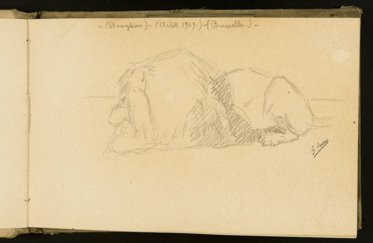 Gustave Soury carnet de dessins carnet de dessins Bruxelles 1909 1967.116.932.7 Photo