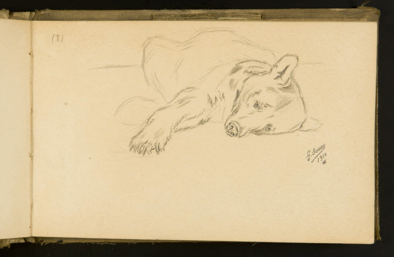 Gustave Soury carnet de dessins carnet de dessins Paris 1910 1967.116.933.16 Photo