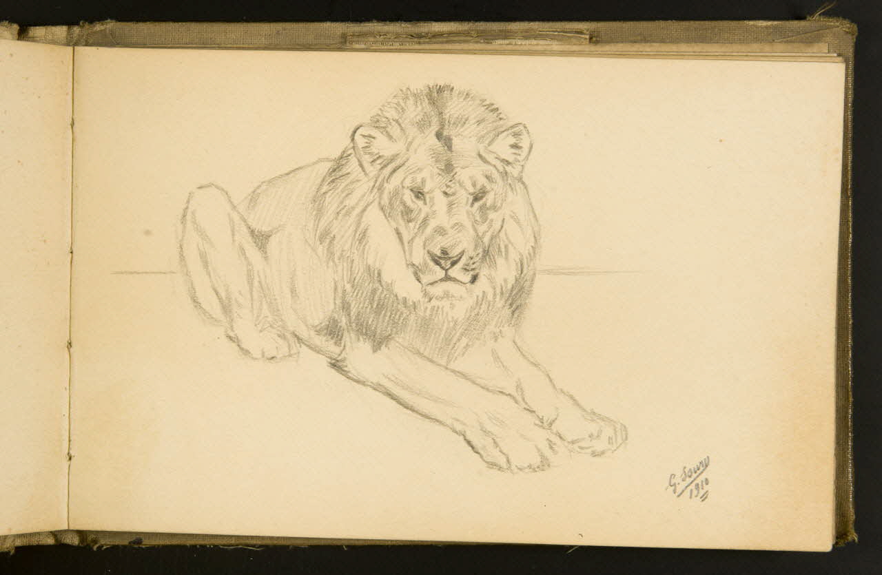 Gustave Soury carnet de dessins carnet de dessins Paris 1910 1967.116.933.24 Photo