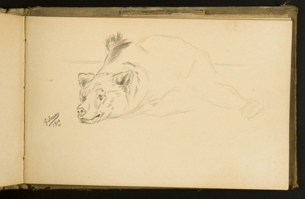 Gustave Soury carnet de dessins carnet de dessins Paris 1910 1967.116.933.33 Photo