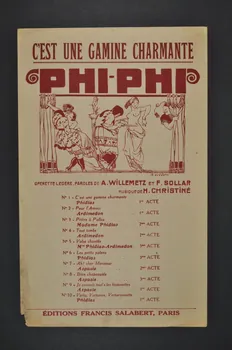 Albert Willemetz ; Henri Christiné ; Fabien Sollar ; Francis F. Salabert chanson petit format Île-de-France, France 1918 1965.175.71 Photo Mucem