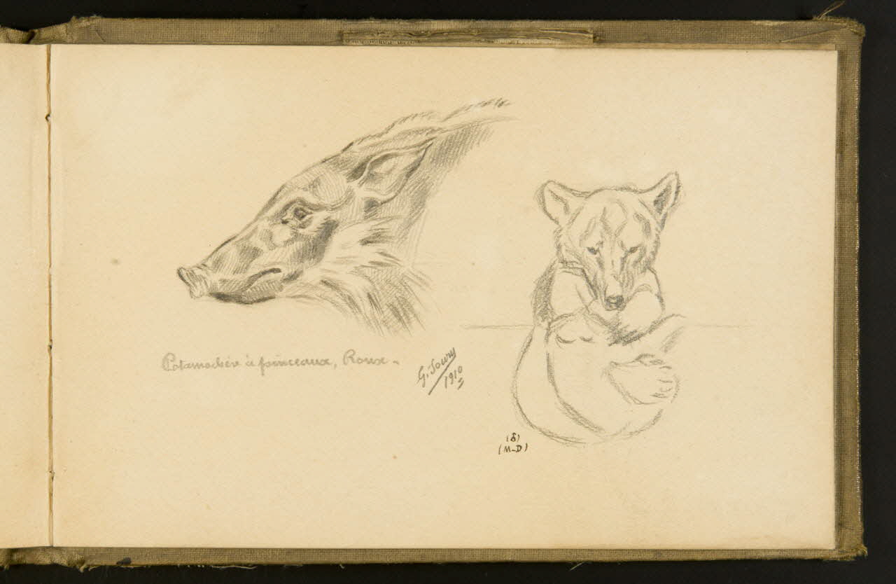 Gustave Soury carnet de dessins carnet de dessins Paris 1910 1967.116.933.42 Photo