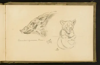 Gustave Soury carnet de dessins carnet de dessins Paris 1910 1967.116.933.42 Photo