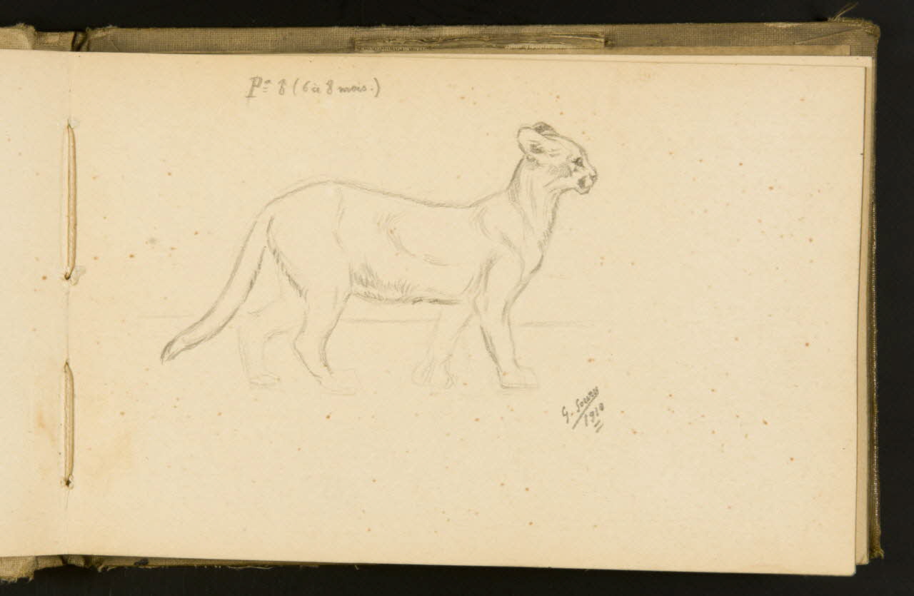 Gustave Soury carnet de dessins carnet de dessins Paris 1910 1967.116.933.5 Photo
