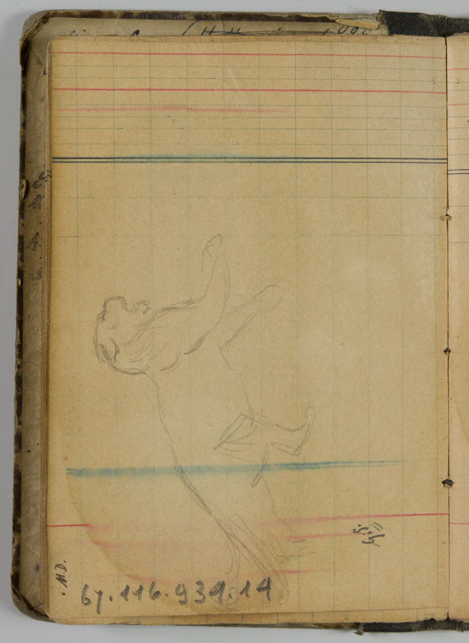 carnet de dessins Félin 1967.116.934.14 Photo