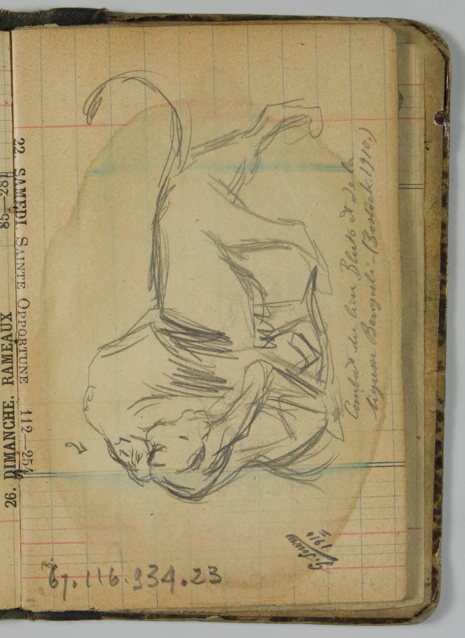 Gustave Soury ensemble (2) carnet de dessins Paris 1910 1967.116.934.23 Photo