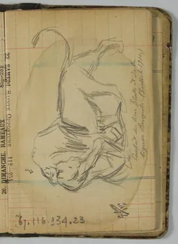 Gustave Soury ensemble (2) carnet de dessins Paris 1910 1967.116.934.23  Photo