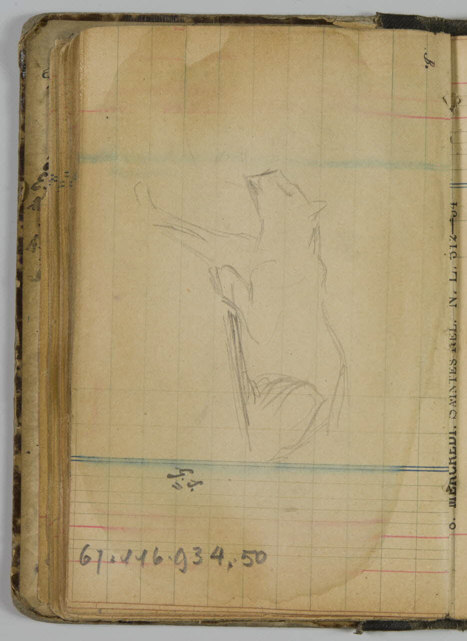 carnet de dessins Félin 1967.116.934.50 Photo