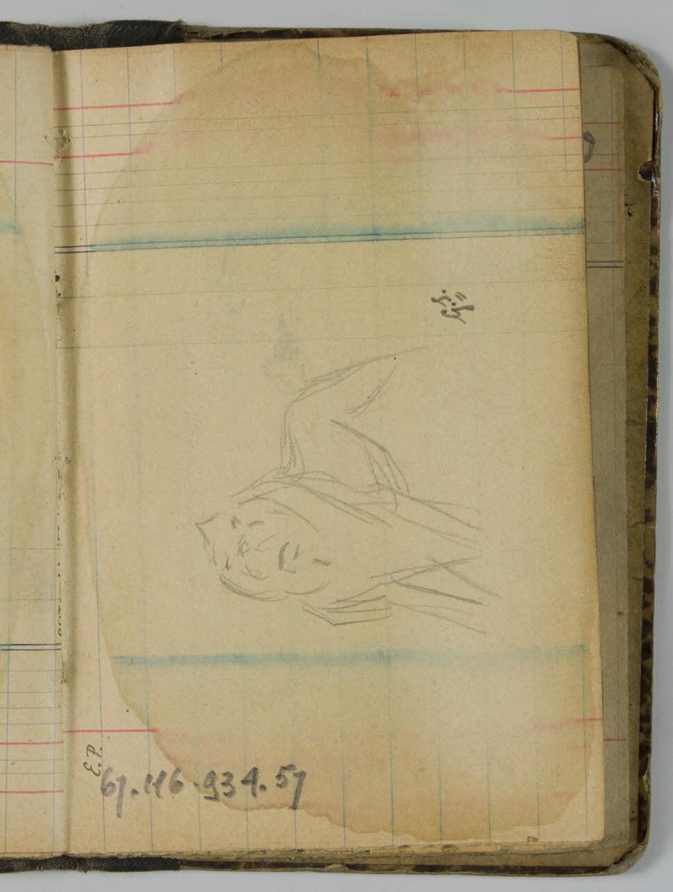 Gustave Soury ensemble (2) carnet de dessins Paris 1909-1913 1967.116.934.57 Photo