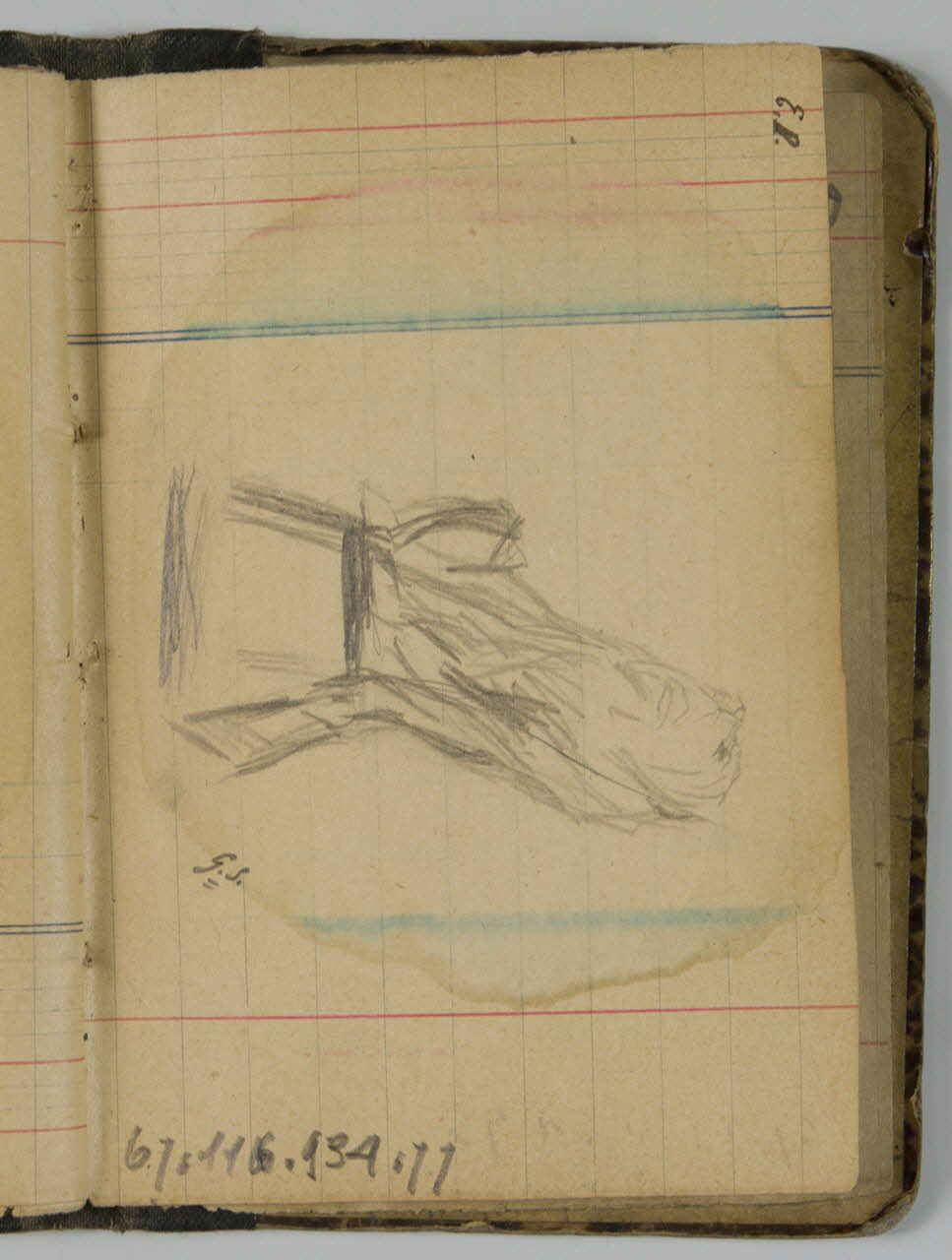 Gustave Soury ensemble (2) carnet de dessins Paris 1909 1967.116.934.77 Photo