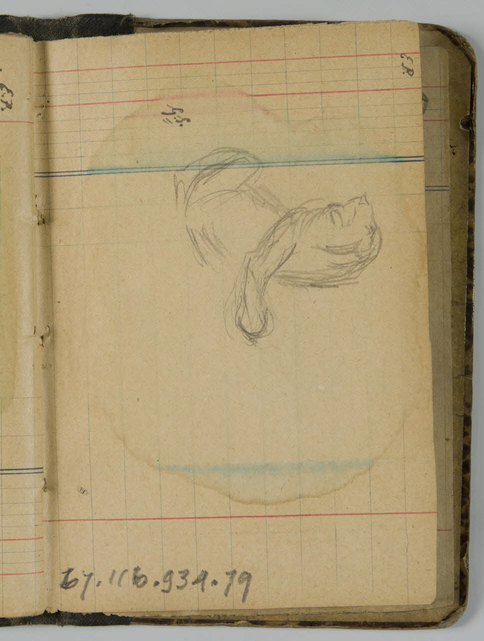 Gustave Soury ensemble (2) carnet de dessins Paris 1909 1967.116.934.79 Photo