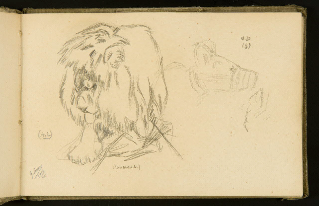 Gustave Soury carnet de dessins carnet de dessins Paris 1912 1967.116.935.13 Photo