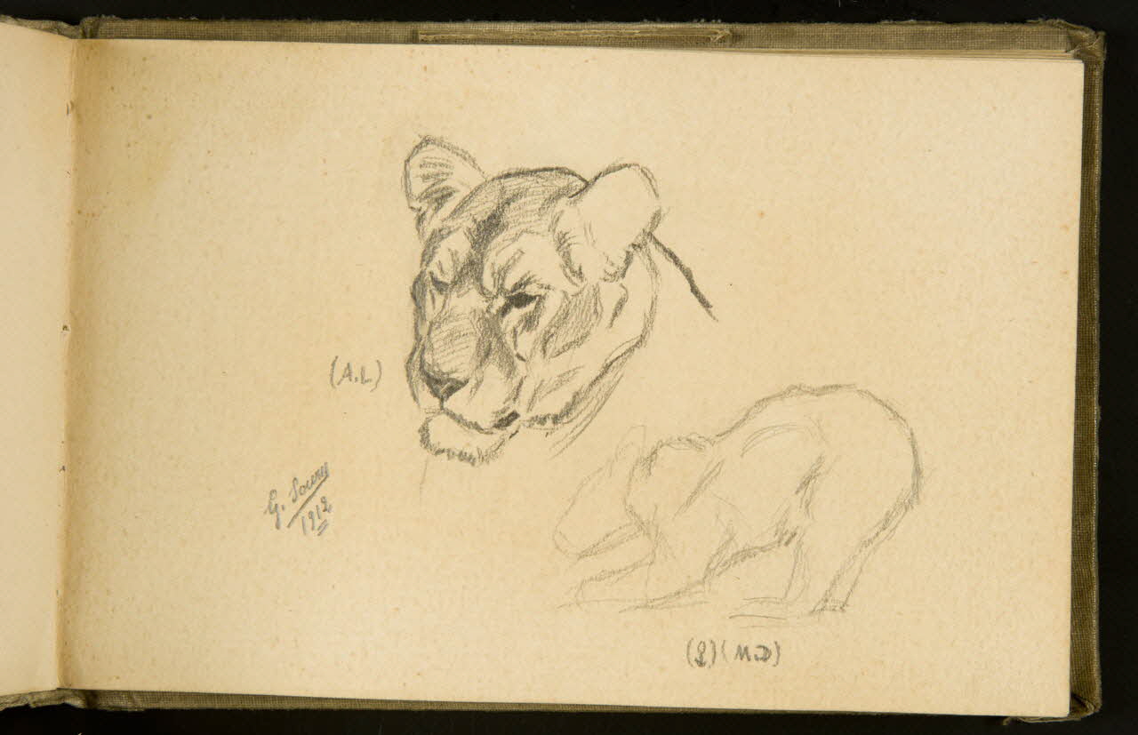 Gustave Soury carnet de dessins carnet de dessins Paris 1912 1967.116.935.25 Photo