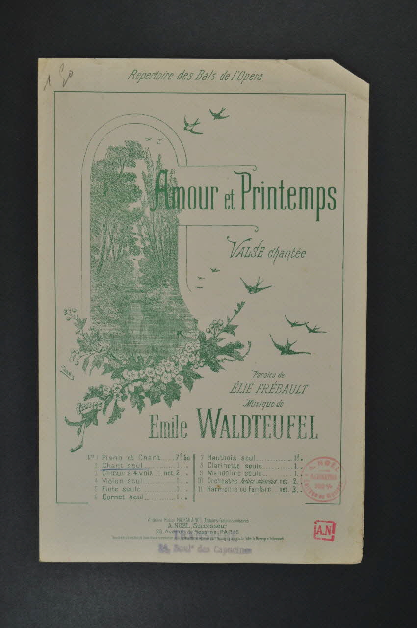 chanson petit format 1965.175.74 Photo Mucem