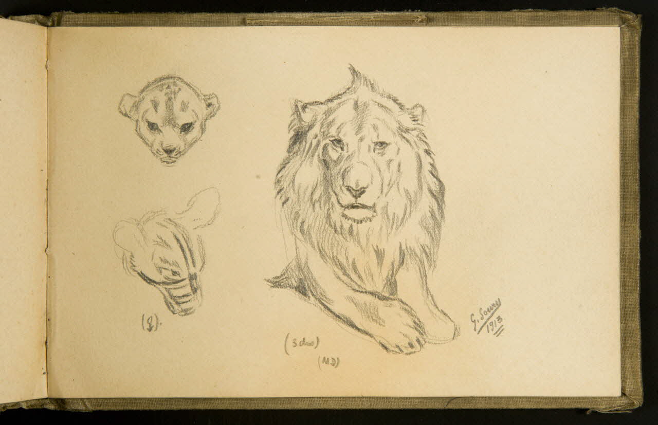 Gustave Soury carnet de dessins carnet de dessins Paris 1912 1967.116.935.36 Photo