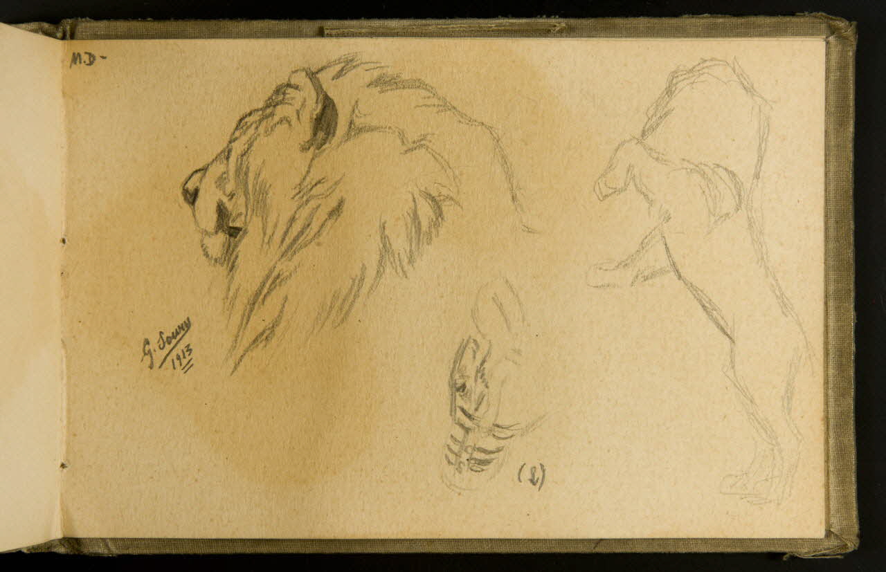 Gustave Soury carnet de dessins carnet de dessins Paris 1912 1967.116.935.39 Photo