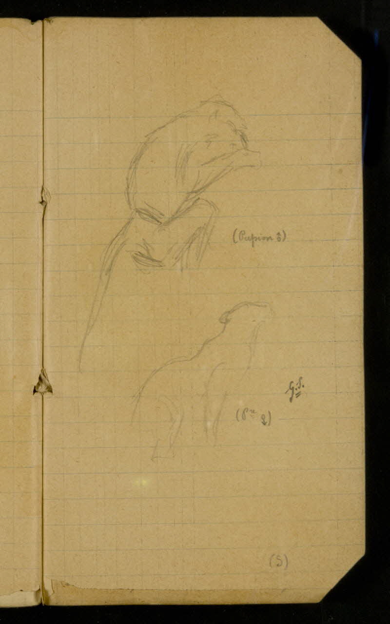 Gustave Soury carnet de dessins carnet de dessins Paris 1913 1967.116.936.10  Photo