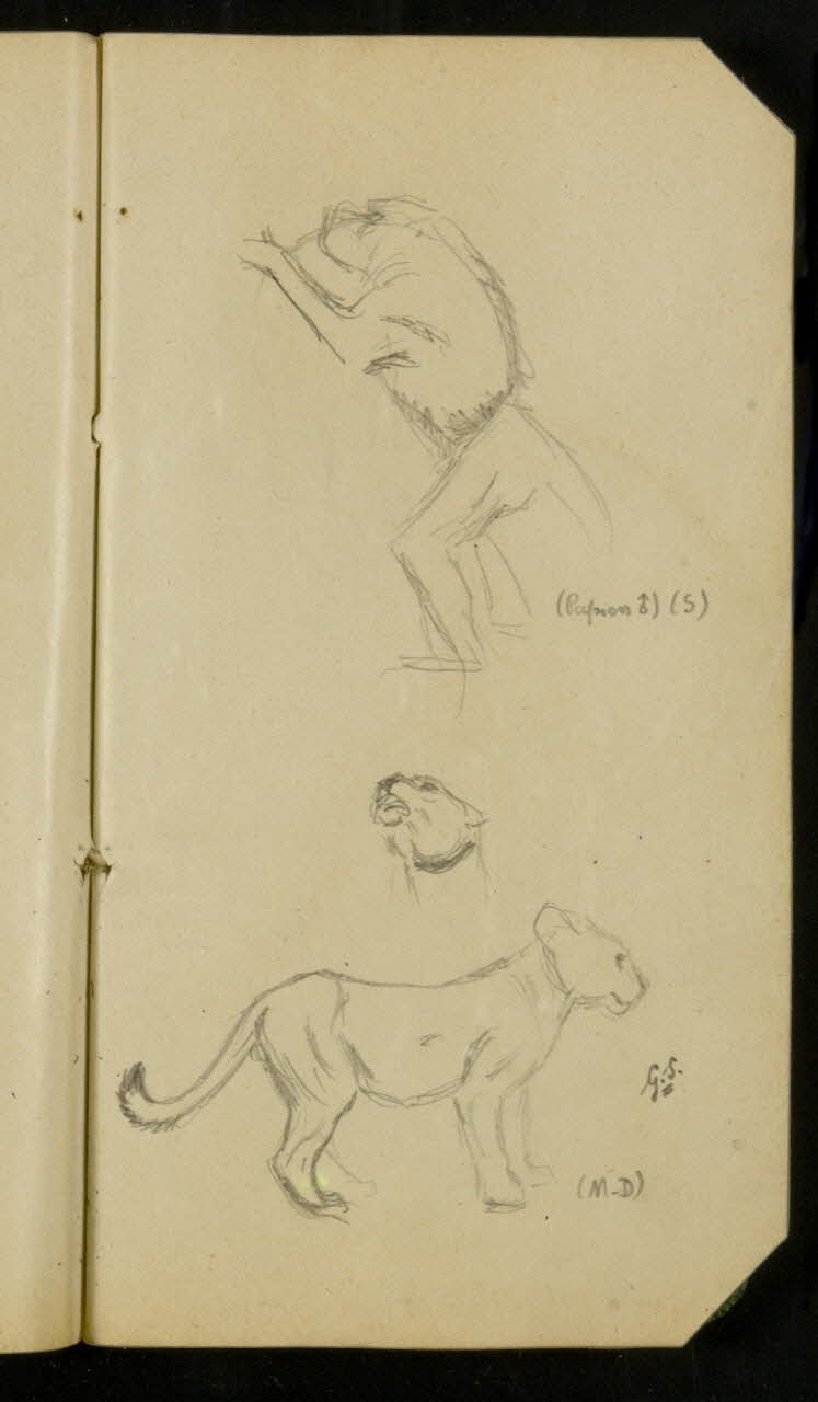 Gustave Soury carnet de dessins carnet de dessins Paris 1913 1967.116.936.22  Photo