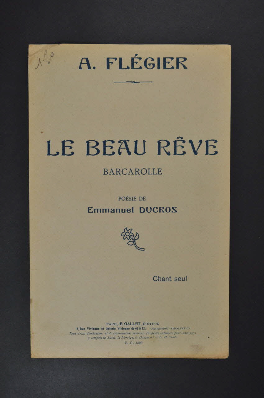 chanson petit format 1965.175.76 Photo Mucem