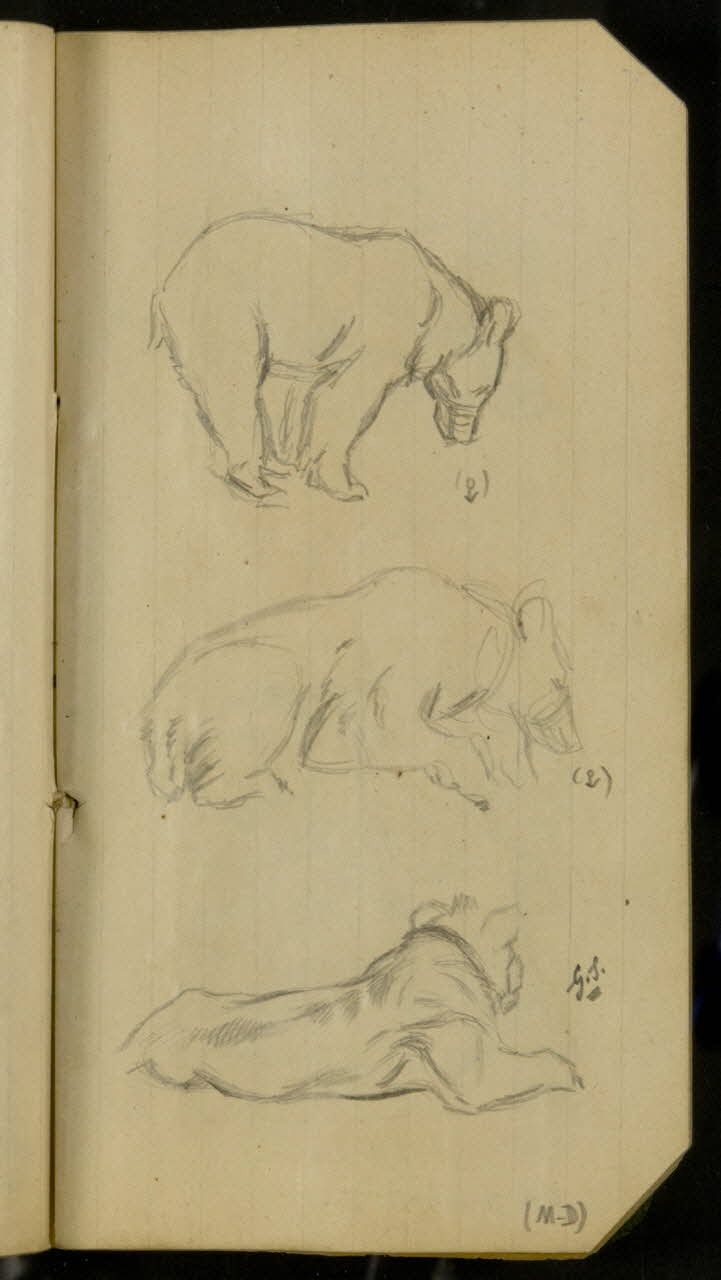 Gustave Soury carnet de dessins carnet de dessins Paris 1913 1967.116.936.37  Photo