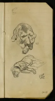 Gustave Soury carnet de dessins carnet de dessins Paris 1914 1967.116.936.42 Photo