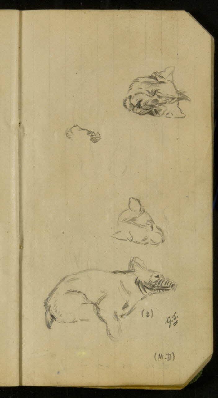 Gustave Soury carnet de dessins carnet de dessins Paris 1913 1967.116.936.44  Photo