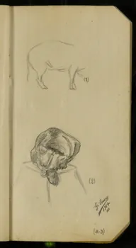Gustave Soury carnet de dessins carnet de dessins Paris 1914 1967.116.936.47 Photo