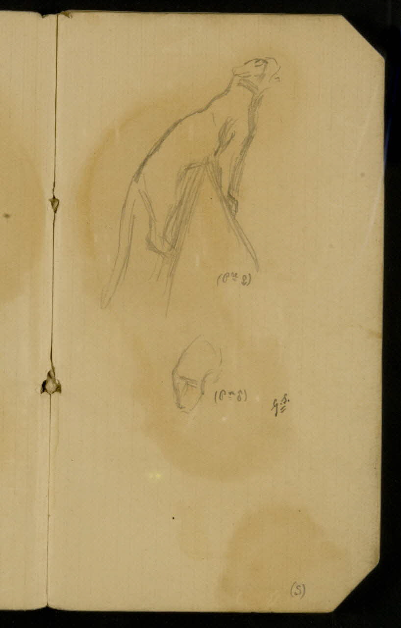 Gustave Soury carnet de dessins carnet de dessins Paris 1913 1967.116.936.6  Photo