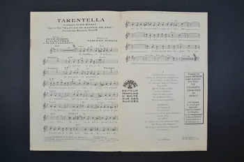 Jean Rodor ; Vincent Scotto ; E Audiffred ; Jean Casanova ; Tino Rossi ; Salabert chanson petit format Île-de-France, France 1937 1966.190.152 Photo Mucem