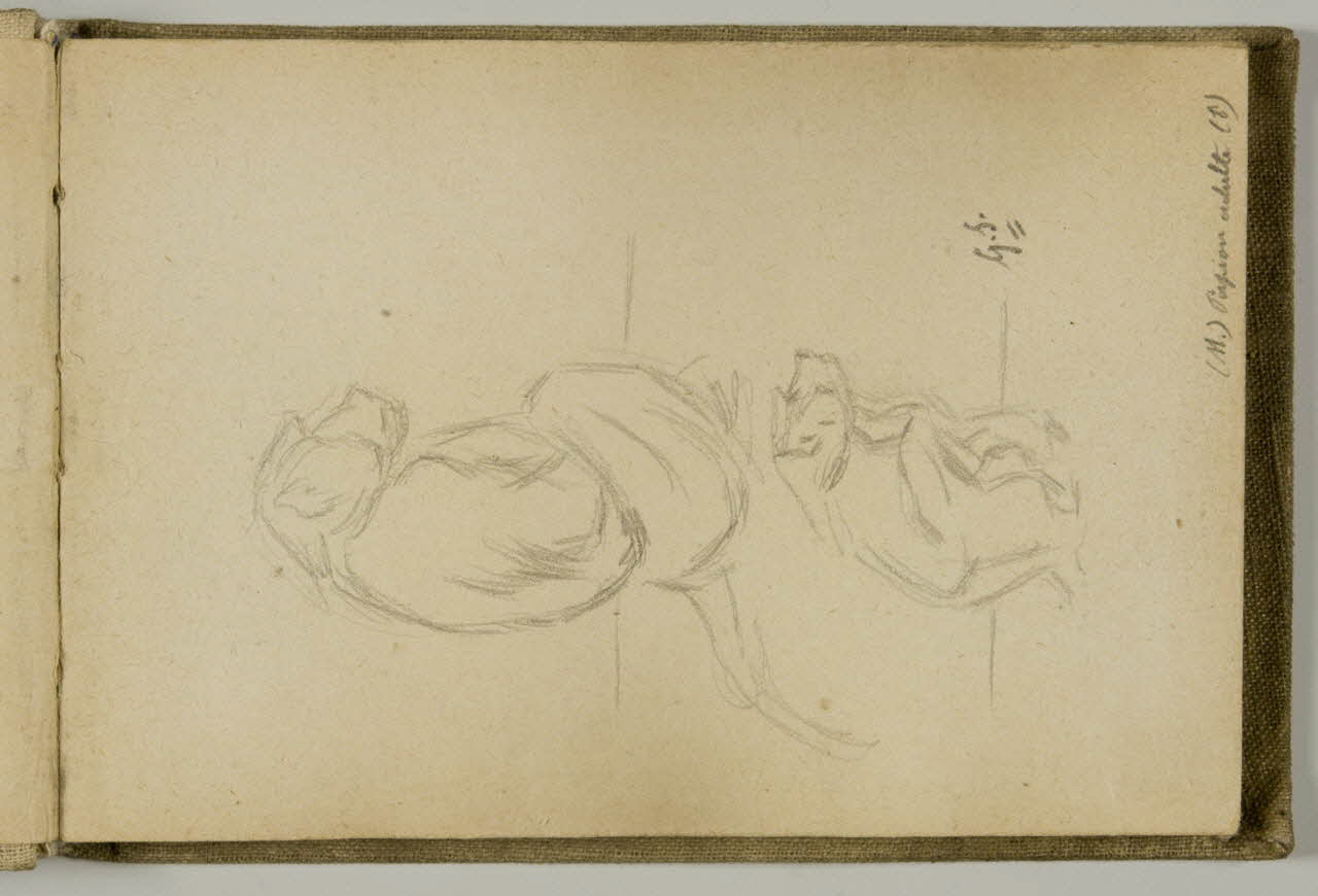 carnet de dessins Etude de papion adulte 1967.116.939.1.1 Photo