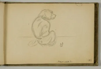 carnet de dessins Etude de papion adulte 1967.116.939.10 Photo