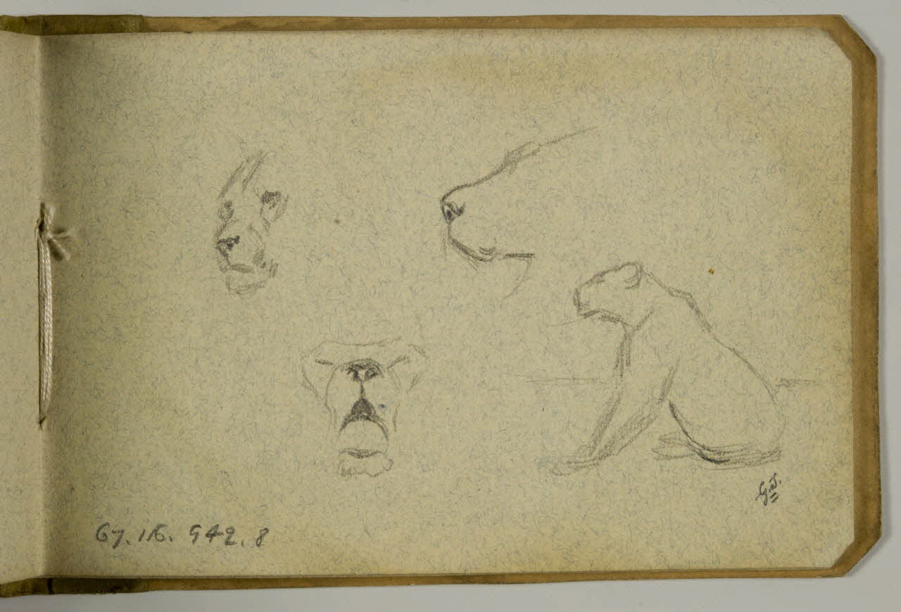 Gustave Soury ensemble (2) carnet de dessins Paris 1921 1967.116.942.8 Photo