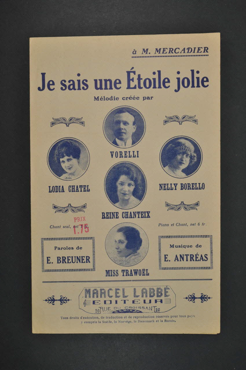 chanson petit format 1966.190.165 Photo Mucem