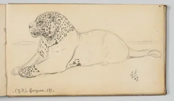 Gustave Soury carnet de dessins Jaguar Paris 1940 1967.116.945.47  Photo