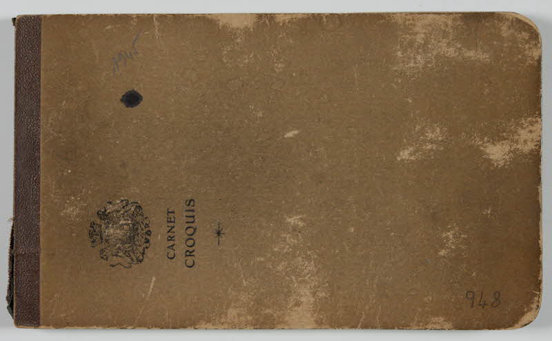 Gustave Soury carnet de dessins CARNET  CROQUIS Paris 1945 1967.116.948.1/37 Photo