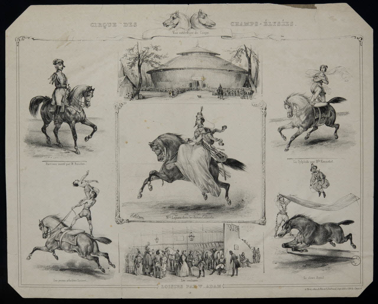 estampe CIRQUE DES CHAMPS ELYSEES. 1967.116.975 Photo