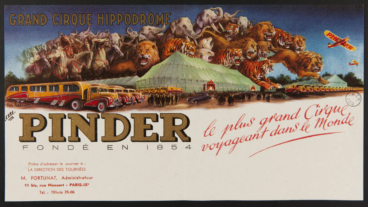 estampe GRAND CIRQUE HIPPODROME  PINDER 1967.116.994 Photo