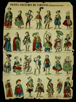 estampe PETITS COSTUMES DE CARNAVAL. 1967.117.100  Photo